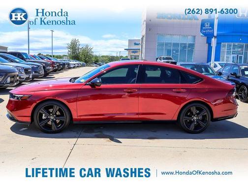 Red 2024 Honda Accord Hybrid Sport-L