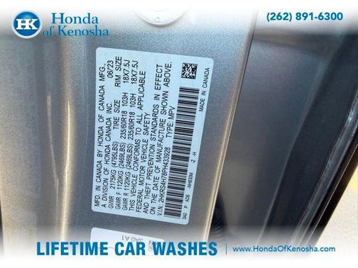 Lunar Silver Metallic 2023 Honda CR-V EX-L