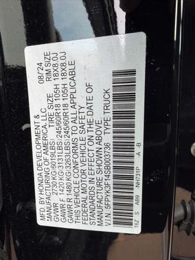 2025 Honda Ridgeline Sport