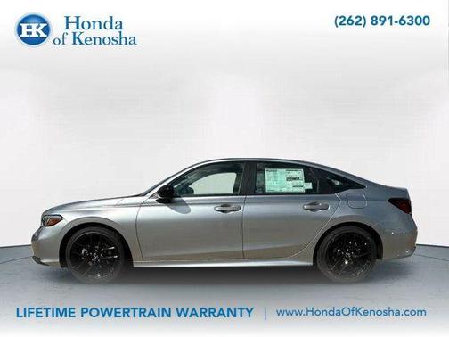 Silver 2026 Honda Civic Hybrid Sport