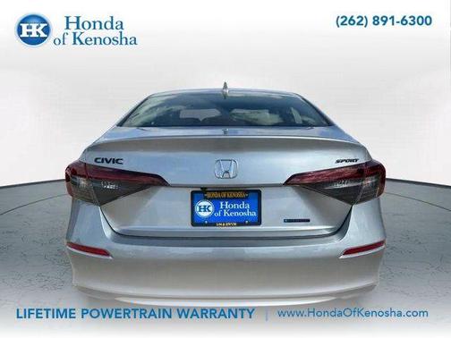Silver 2026 Honda Civic Hybrid Sport