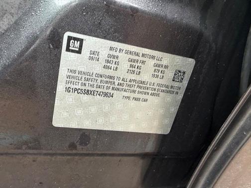 2014 Chevrolet Cruze 1LT