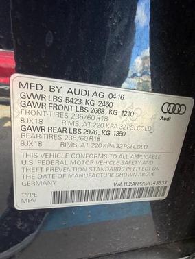 2016 Audi Q5 2.0T Premium Plus