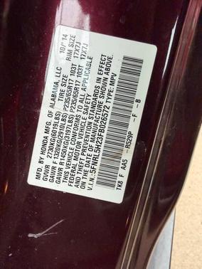 2015 Honda Odyssey LX