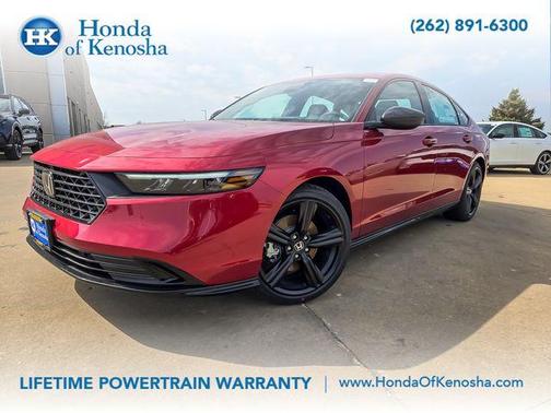 Radiant Red 2026 Honda Accord Hybrid Sport-L