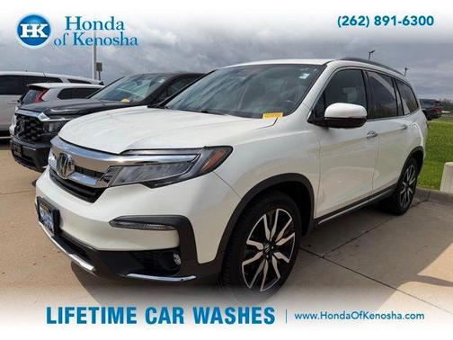 Diamond White Pearl 2019 Honda Pilot Elite