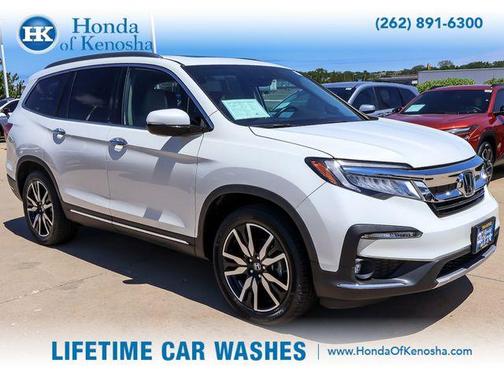 Diamond White Pearl 2019 Honda Pilot Elite