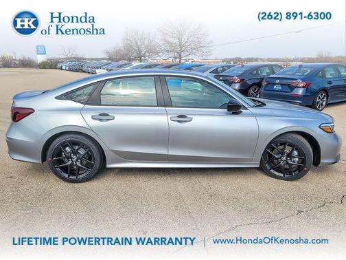 Silver Metallic 2026 Honda Civic Hybrid Sport