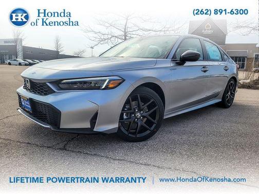 Silver Metallic 2026 Honda Civic Hybrid Sport