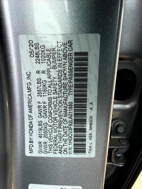 2020 Honda Accord Hybrid Touring