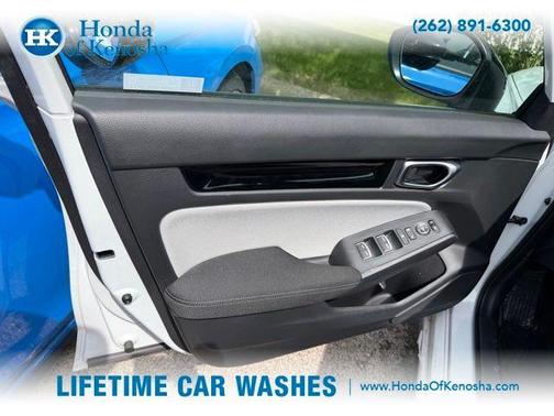 White 2025 Honda Civic Hybrid Sport