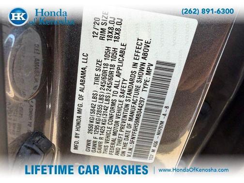 Modern Steel Metallic 2021 Honda Pilot EX-L