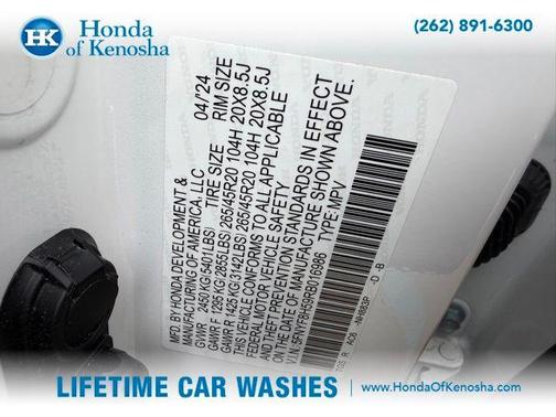 Platinum White Pearl 2024 Honda Passport EX-L