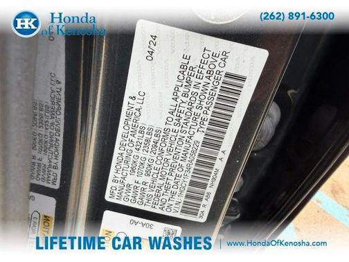 Gray 2024 Honda Accord EX