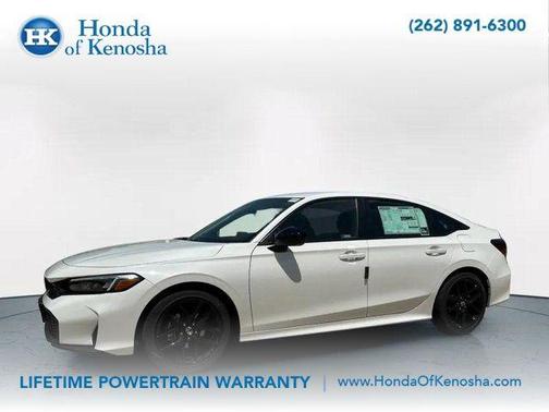 Platinum White Pearl 2026 Honda Civic Sport