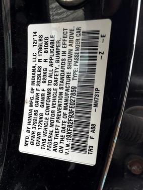 2015 Honda Civic EX-L