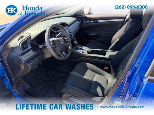 Aegean Blue Metallic 2019 Honda Civic LX