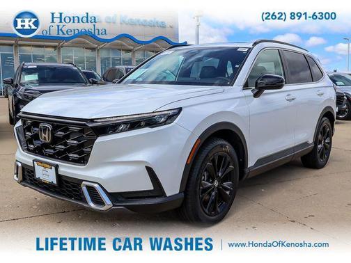 Platinum White Pearl 2025 Honda CR-V Hybrid Sport Touring