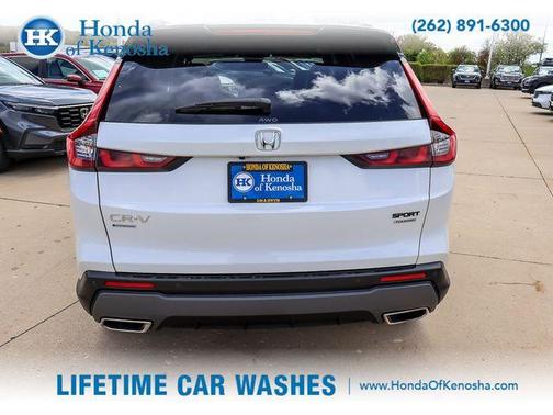 Platinum White Pearl 2025 Honda CR-V Hybrid Sport Touring