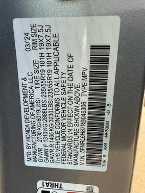 2024 Honda Odyssey Touring