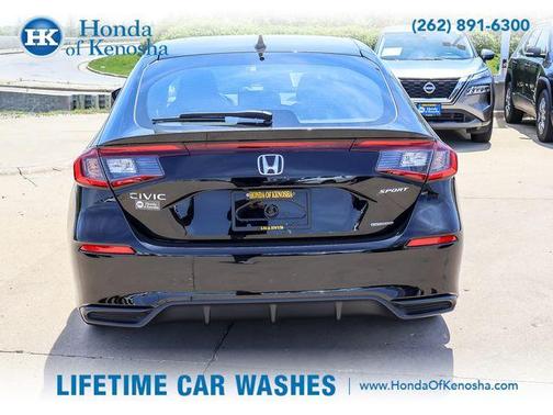 Black 2025 Honda Civic Hybrid Sport