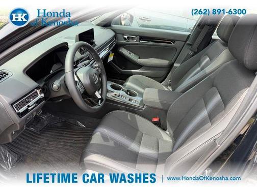Black 2025 Honda Civic Hybrid Sport