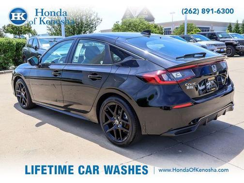 Black 2025 Honda Civic Hybrid Sport