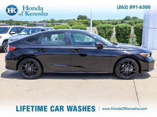 Black 2025 Honda Civic Hybrid Sport