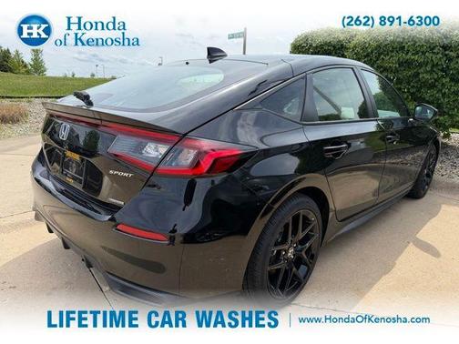 Black 2025 Honda Civic Hybrid Sport