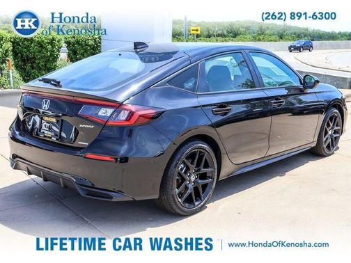 Black 2025 Honda Civic Hybrid Sport