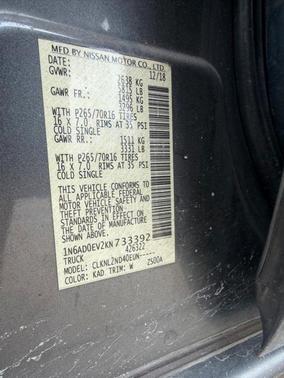 2019 Nissan Frontier SV