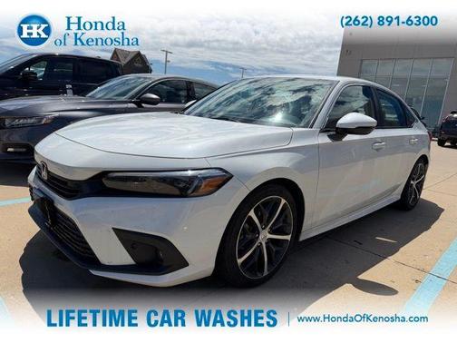 Platinum White Pearl 2024 Honda Civic Touring