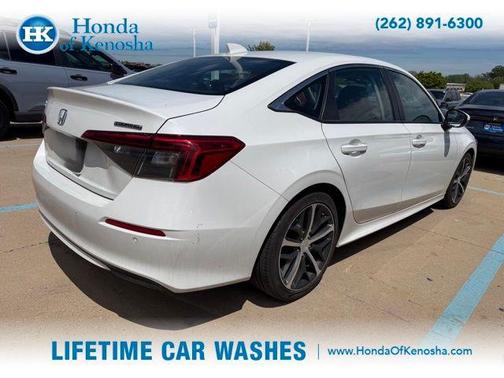 Platinum White Pearl 2024 Honda Civic Touring