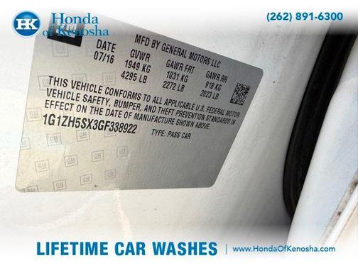 Iridescent Pearl Tricoat 2016 Chevrolet Malibu Premier