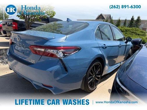 Blue 2024 Toyota Camry Hybrid XSE