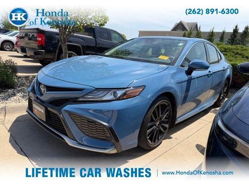 Blue 2024 Toyota Camry Hybrid XSE