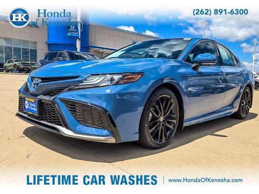Blue 2024 Toyota Camry Hybrid XSE