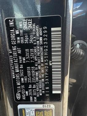 2017 Kia Sorento EX