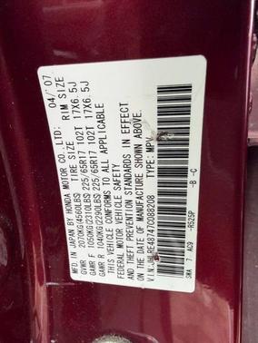 2007 Honda CR-V EX-L