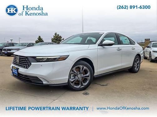 Platinum White 2025 Honda Accord Hybrid EX-L