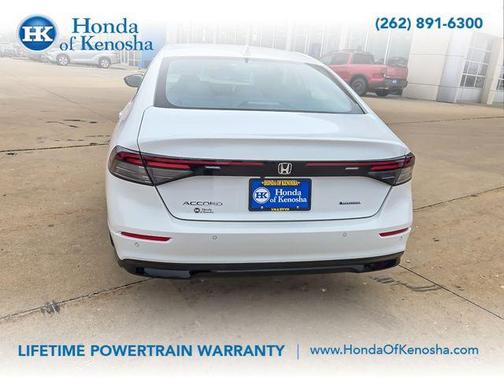 Platinum White 2025 Honda Accord Hybrid EX-L