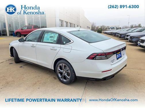 Platinum White 2025 Honda Accord Hybrid EX-L