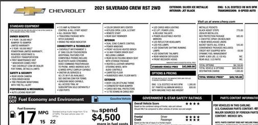 2021 Chevrolet Silverado 1500 RST