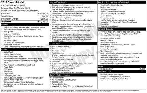 2014 Chevrolet Volt Base