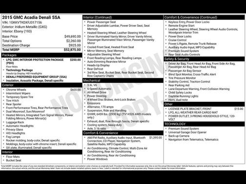 2015 GMC Acadia Denali