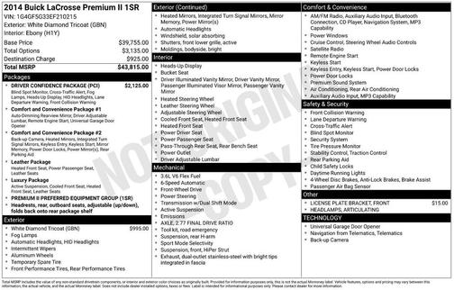 2014 Buick LaCrosse Premium 2