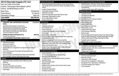 2015 Chevrolet Impala LTZ