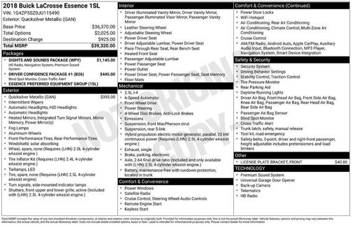 2018 Buick LaCrosse Essence