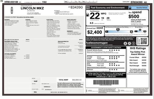 2014 Lincoln MKZ Base