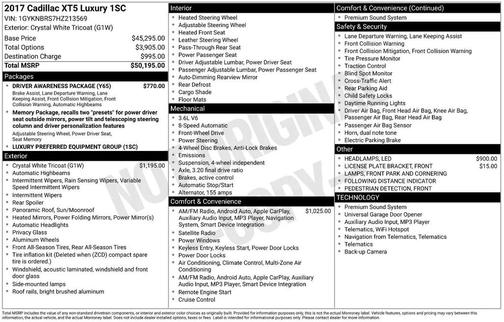 2017 Cadillac XT5 Luxury